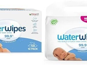 WaterWipes Yeni Doğan & Hassas Ciltler için 960 Yaprak Bebek Islak Mendili - Mega Paket