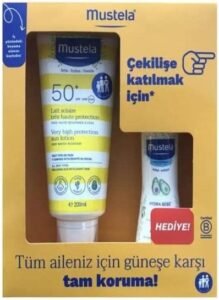Mustela Çok Yüksek Koruma Güneş Kremi SPF50 + Hydra Bebe Hediye Seti