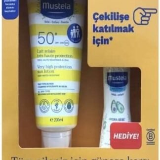 Mustela Çok Yüksek Koruma Güneş Kremi SPF50 + Hydra Bebe Hediye Seti