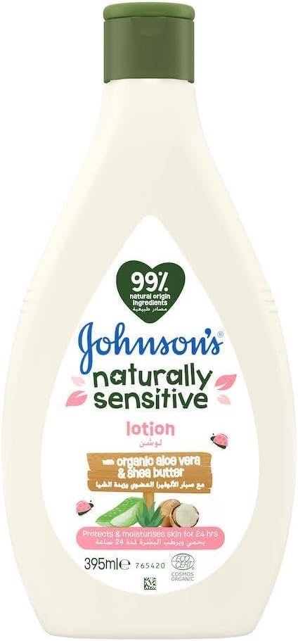 Johnson's Baby Naturally Sensitive Losyon 395ml | Hassas Ciltler İçin Bebek Losyonu