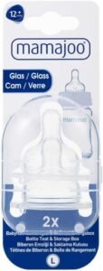 Mamajoo Cam Biberon Emziği L/No.3 12 ay+ – Ekonomik Paket