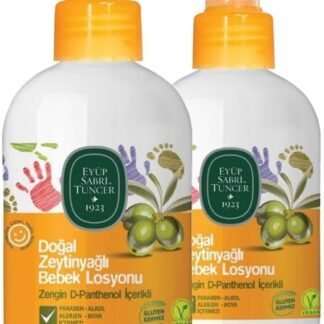 Eyüp Sabri Tuncer Doğal Zeytinyağlı Bebek Losyonu 280 ml x 2 - Bebek Cildi İçin Mükemmel Nemlendirme