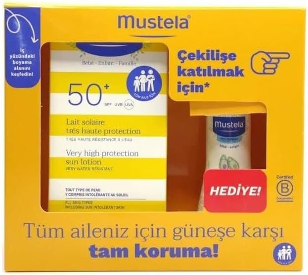 Mustela Güneş Losyonu SPF50 & Hydra Bebe Seti | Bebek Güneş Kremi ve Nemlendirici