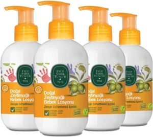 Eyüp Sabri Tuncer Doğal Zeytinyağlı Bebek Losyonu 280 ml x 4 – Hassas Ciltler İçin