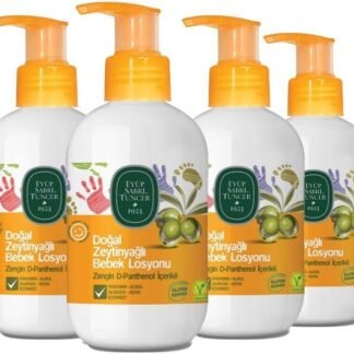 Eyüp Sabri Tuncer Doğal Zeytinyağlı Bebek Losyonu 280 ml x 4 - Hassas Ciltler İçin