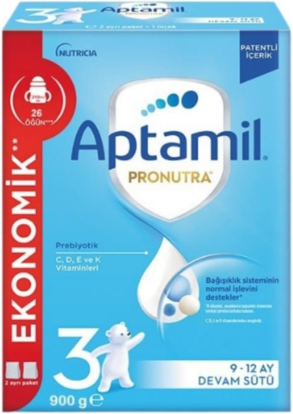 Aptamil 3 Numara Devam Sütü (9-12 Ay) 900 gr - Uygun Fiyat