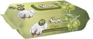 Sleepy Doğal Zeytinyağlı ve Pamuklu Islak Bebek Havlusu 3×90 (270 Yaprak) – Aylık Fırsat Paketi
