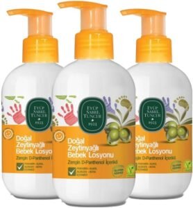 Eyüp Sabri Tuncer Doğal Zeytinyağlı Bebek Losyonu 280 ml x 3 – Bebek Cildine Nazik Bakım