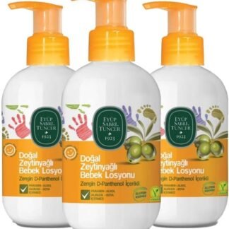 Eyüp Sabri Tuncer Doğal Zeytinyağlı Bebek Losyonu 280 ml x 3 - Bebek Cildine Nazik Bakım