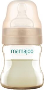 Mamajoo Gold Plus Biberon 150 ml & Anti-Kolik Silikon Biberon Emziği S – Fırsat Paketi