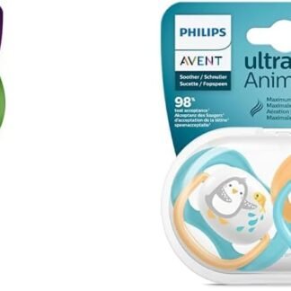 Philips Avent SCF798/01 Desenli Pipetli Bardak (300 ml, Yeşil) & SCF080/07 Ultra Air Emzik (6-18 Ay) Erkek - Avantajlı Set