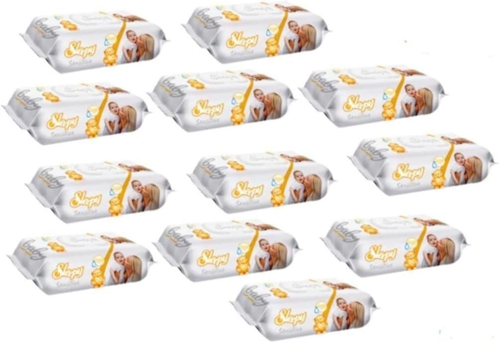 Sleepy Islak Havlu Sensitive 90'lı 12 Paket - Mega Paket