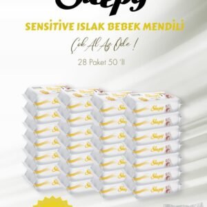 Sleepy Sensitive 28 AL 25 ÖDE Islak Bebek Mendili 50'li ve Bebe Temizleme Pamuğu - Fırsat Paketi