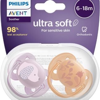 Philips Avent Ultra Hava Emziği Ortodontik ve BPA İçermeyen Ekstra Havalandırma Delikli 6-18 Ay (Kız Tasarımı) 2'li Paket - Ekonomik Seçim