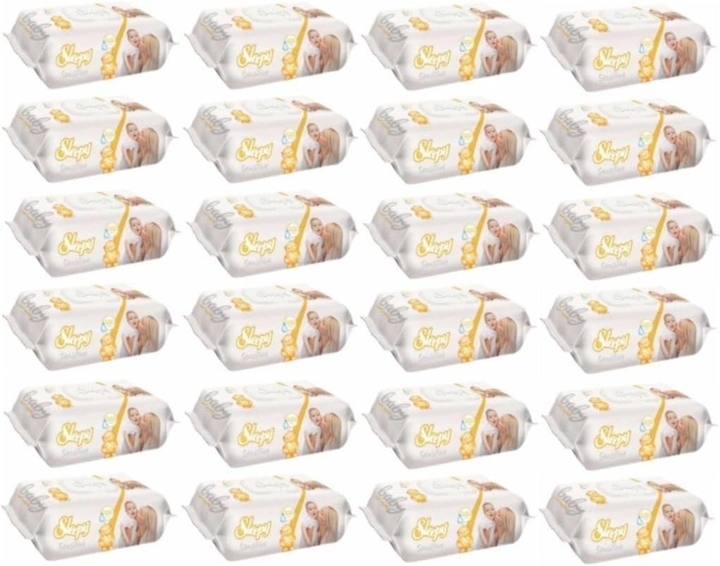 Sleepy Islak Havlu 90 Yaprak 24'lü Set Sensitive - Aylık Fırsat Paketi