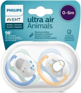 Philips Avent Ultra Air Animals Emzik 2’li 0-6 Ay – Erkek Ekonomik Seçim