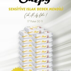 Sleepy Sensitive 50'li Islak Bebek Mendili ve Bebe Temizleme Pamuğu - Fırsat Paketi