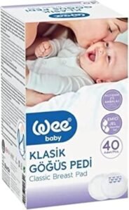 Wee Baby 40’lı Klasik Yapışkanlı Göğüs Pedi – Emzirme Dönemi Konforu