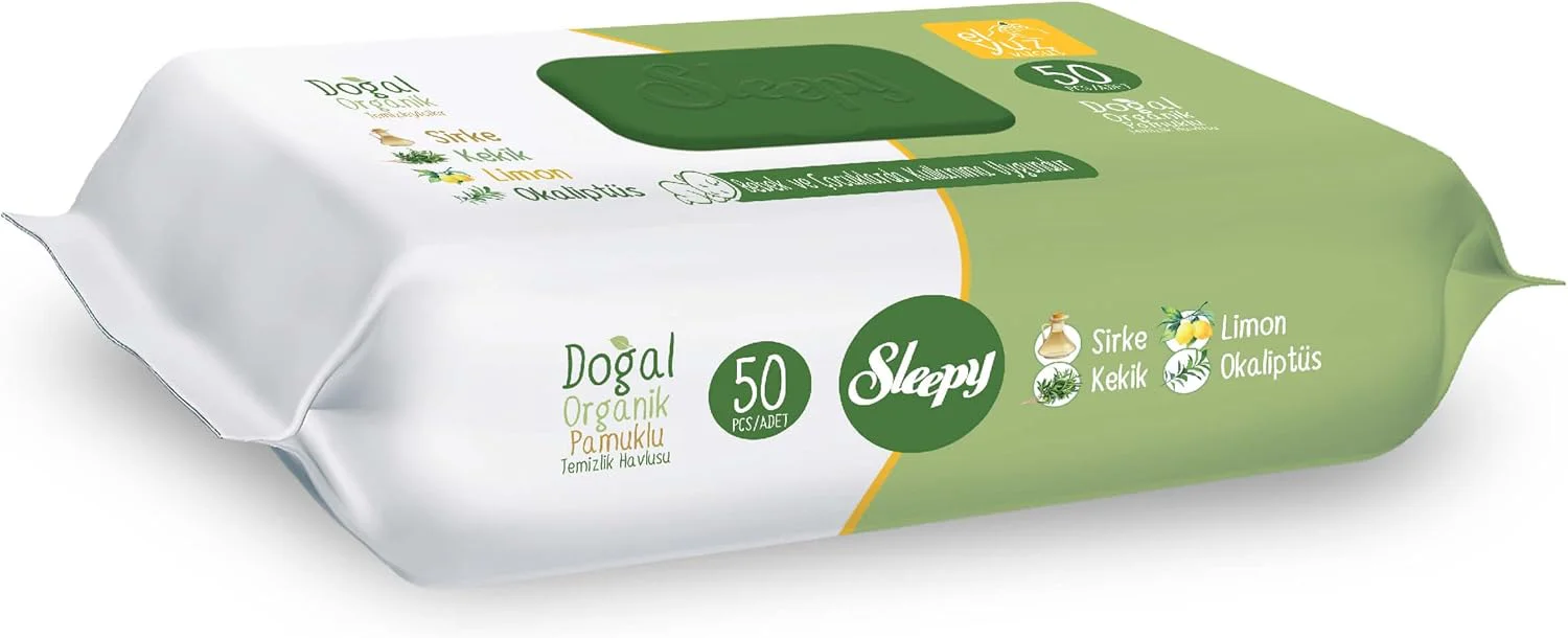 Sleepy Doğal Temizlik Havlusu 4x50 (200 Yaprak) - Aylık Fırsat Paketi