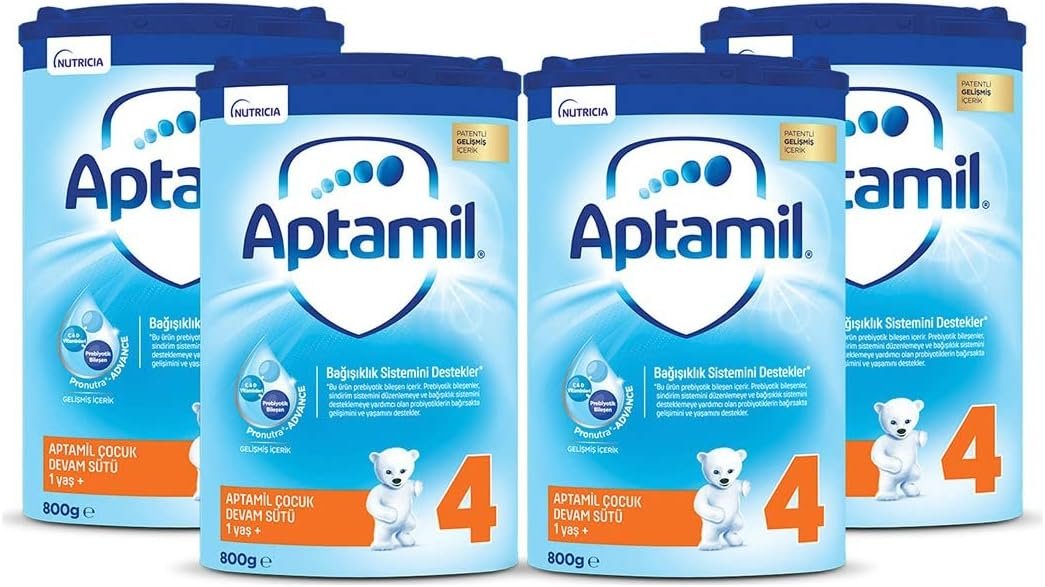 Aptamil 4 Çocuk Devam Sütü 4x800g - 1 Yaş ve Üzeri Bebekler İçin