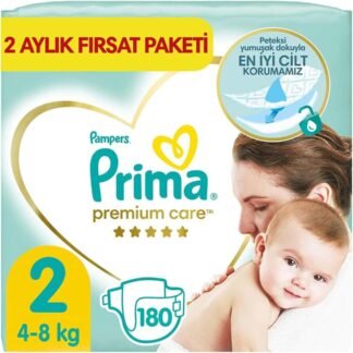 Prima Premium Care Bebek Bezi 2 Beden 180 Adet - Mini Aylık Fırsat Paketi | Uygun Fiyat