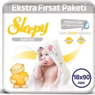 Sleepy Sensitive Islak Mendil 18x90 Adet - Aylık Fırsat Paketi