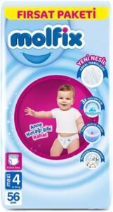 Molfix Külot Bez 4 Beden (Maxi) Fırsat Paketi – 56 Adet