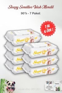 Sleepy Sensitive Islak Mendil 90’lı ve ROSIE Bebek Pamuğu – 7 Al 6 Öde Fırsat Paketi