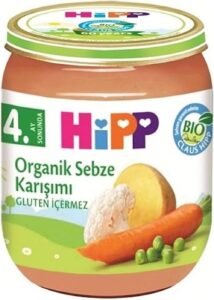 HiPP Organik Sebze Karışımı 125 gr | Besleyici Bebek Maması