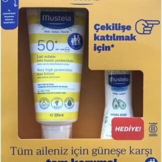 Mustela Güneş Losyonu SPF50 & Hydra Bebe Losyon Seti | Bebek Güneş Kremi & Nemlendirici