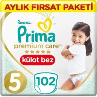 Prima Premium Care Külot Bez 5 Beden (Junior) Aylık Fırsat Paketi - 102 Adet | Uygun Fiyat