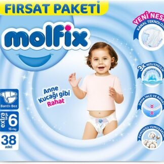 Molfix Extra Large (6 Beden) Bebek Bezi 38 Adet | En Uygun Fiyat