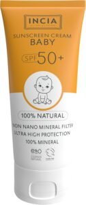 INCIA %100 Doğal Bebek Güneş Kremi SPF50 | Leke Karşıtı & Mineral Filtreli Yüksek Koruma