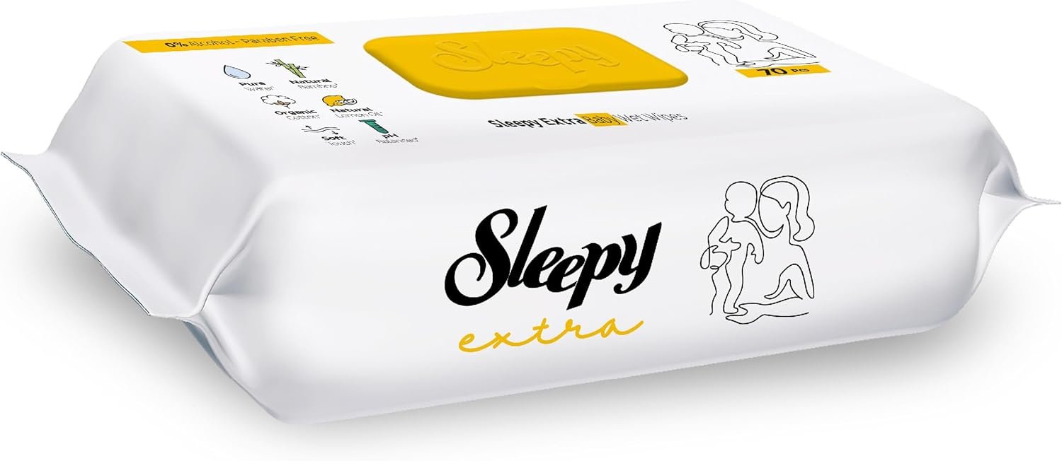 Sleepy Extra Bebek Havlusu 3x70 (210 Yaprak) Aylık Fırsat Paketi