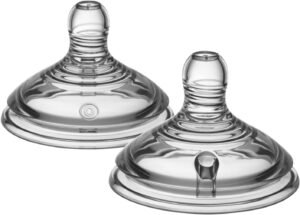 Tommee Tippee Doğaya Yakın Bebek Biberon Emziği Yedek Ekstra Yavaş Akış 2 Adet – Ekonomik Seçim