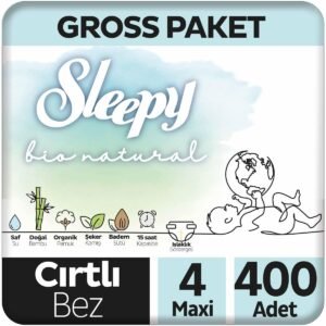Sleepy Bio Natural 4 Numara Maxi Bebek Bezi 400 Adet | Ekonomik Paket