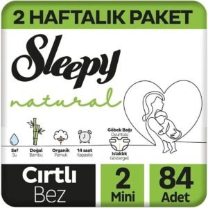 Sleepy Natural 2 Numara Mini Bebek Bezi (84 Adet) – 2 Haftalık Ekonomik Paket
