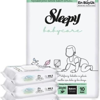 Sleepy Bio Natural 120 Yaprak ve Bakım Örtüsü 10'lu - Fırsat Paketi