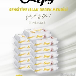 Sleepy Sensitive Islak Bebek Mendili 11 AL 10 ÖDE 50'li ve Bebe Temizleme Pamuğu - Fırsat Paketi
