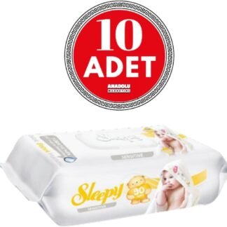 Sleepy Sensitive Islak Mendil 90 Yaprak 10 Adet - Aylık Fırsat Paketi