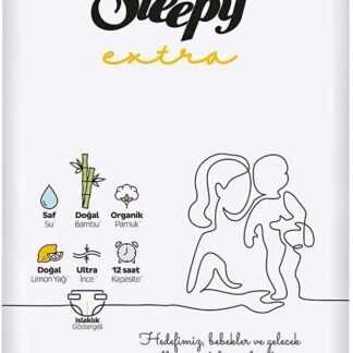 Sleepy Extra 4'lü Jumbo Bebek Bezi 7 Numara XXL (56 Adet) | En Uygun Fiyat