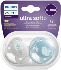 Philips Avent Ultra Soft Erkek Bebek 6-18 Ay Emzik 2’li – Ekonomik Seçim