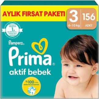Prima Aktif Bebek Bebek Bezi 3 Numara (156 Adet) - Aylık Fırsat Paketi
