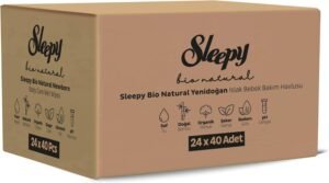 Sleepy Bio Natural Yenidoğan Islak Bebek Bakım Havlusu 24×40 Adet Aylık Fırsat Paketi