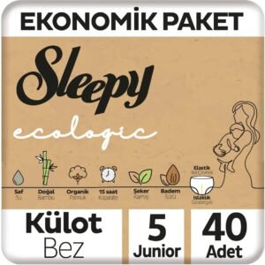 Sleepy Ecologic Ekonomik Paket Külot Bez 5 Numara Junior 40 Adet | Uygun Fiyat