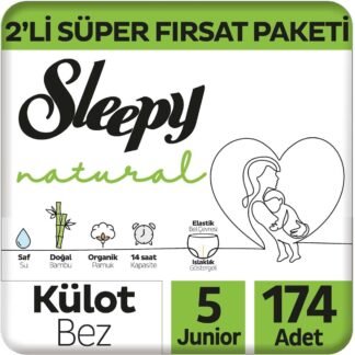 Sleepy Natural 5 Numara Junior Külot Bez 174 Adet 2'li Fırsat Paketi | En İyi Fiyat