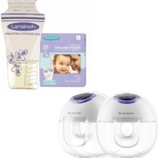 Lansinoh Çiftli Elektrikli Göğüs Pompası ve Süt Saklama Poşetleri ile Konforlu ve Hijyenik Süt Sağımı