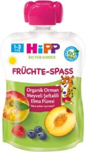 Hipp Organik Orman Meyveli Şeftalili Elma Püresi 90 Gr – Bebek Maması