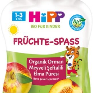 Hipp Organik Orman Meyveli Şeftalili Elma Püresi 90 Gr - Bebek Maması