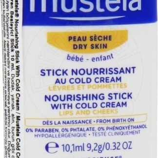 Mustela Soğuk Krem İçeren Besleyici Stick 9,2 Gr | Bebek Cilt Bakımı